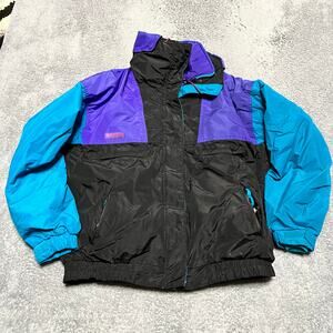 Columbia Coat Womens Large Vintage Purple 3 in 1 Colorblock Winter Jacket